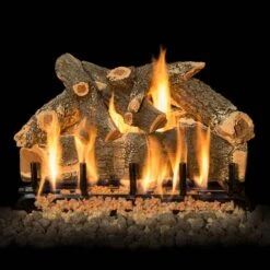 Grand Canyon Arizona Weathered Oak Vented Gas Log Set With Stainless Steel Burner