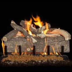 Grand Canyon Blue Pine Split Vented Gas Log Set With ANSI Burner