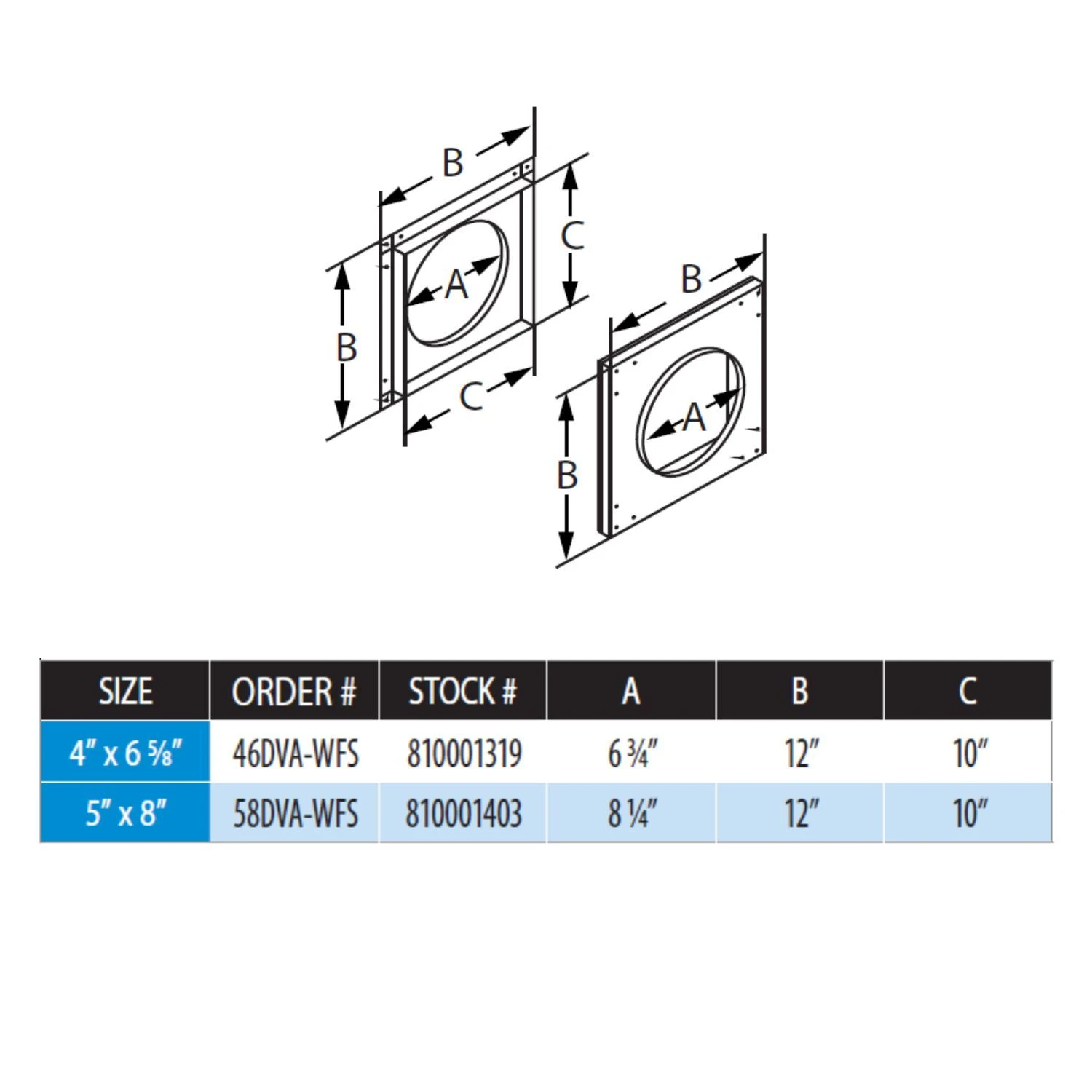 DuraVent DVA-WFS DirectVent Pro Wall Firestop - Image 2