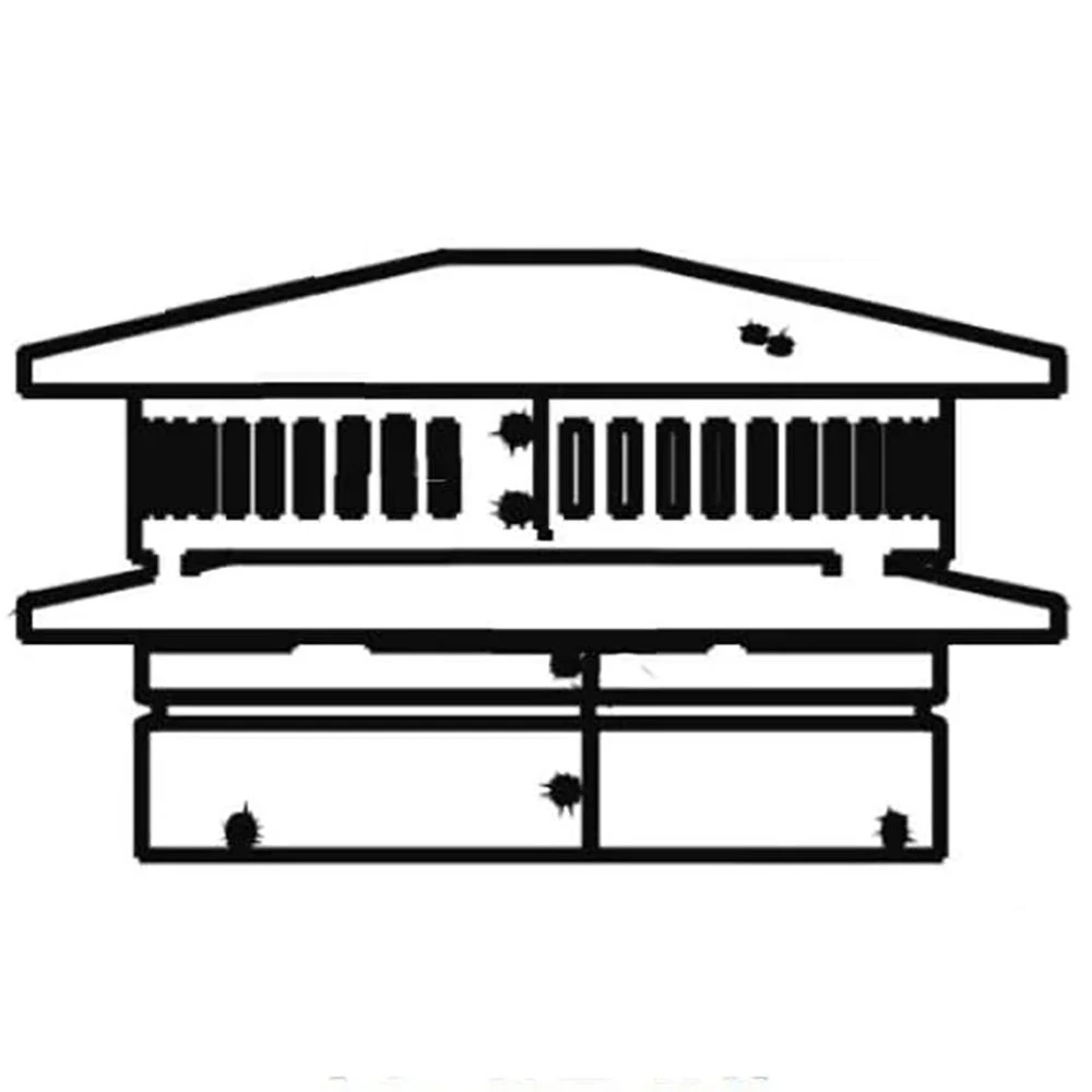 Majestic DVP-TV Vertical Direct Vent Termination Cap With Storm Collar
