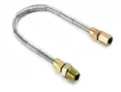 Dante Whistle-Free Stainless Steel Gas Flex Line, 1/2-Inch ID With 1/2-Inch MIP X 1/2-Inch FIP