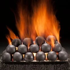 Hargrove 30-Inch Colonial Cannon Balls Full Pan Vented Gas Set With Burner Kit (HGFCBS30-FPB)