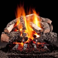 Hargrove Woodland Timbers Vented Gas Log Set With ANSI Certified Hidden Control Burner Kit (HGWTSAA-HCB-ANSI)