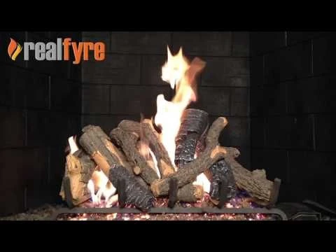 Real Fyre CHDS Charred Oak Stack Vented Gas Log Set, Stainless Steel, ANSI Certified - Image 5
