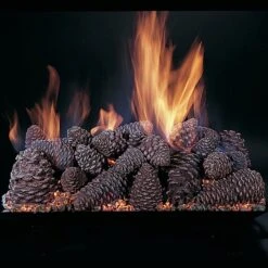 Rasmussen PC-Kit Pine Cones Series Complete Fireplace Set