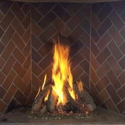 Rasmussen RF-Kit Retiring Tipi Series Complete Fireplace Log Set For Rumford Fireplaces