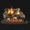 Real Fyre CHAO Charred American Oak Vented Gas Log Set, Stainless Steel, ANSI Certified