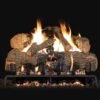 Real Fyre CHNA Charred Angel Oak Vented Gas Log Set, Stainless Steel, ANSI Certified