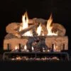 Real Fyre CHNS Charred Angel Split Oak Vented Gas Log Set, ANSI Certified