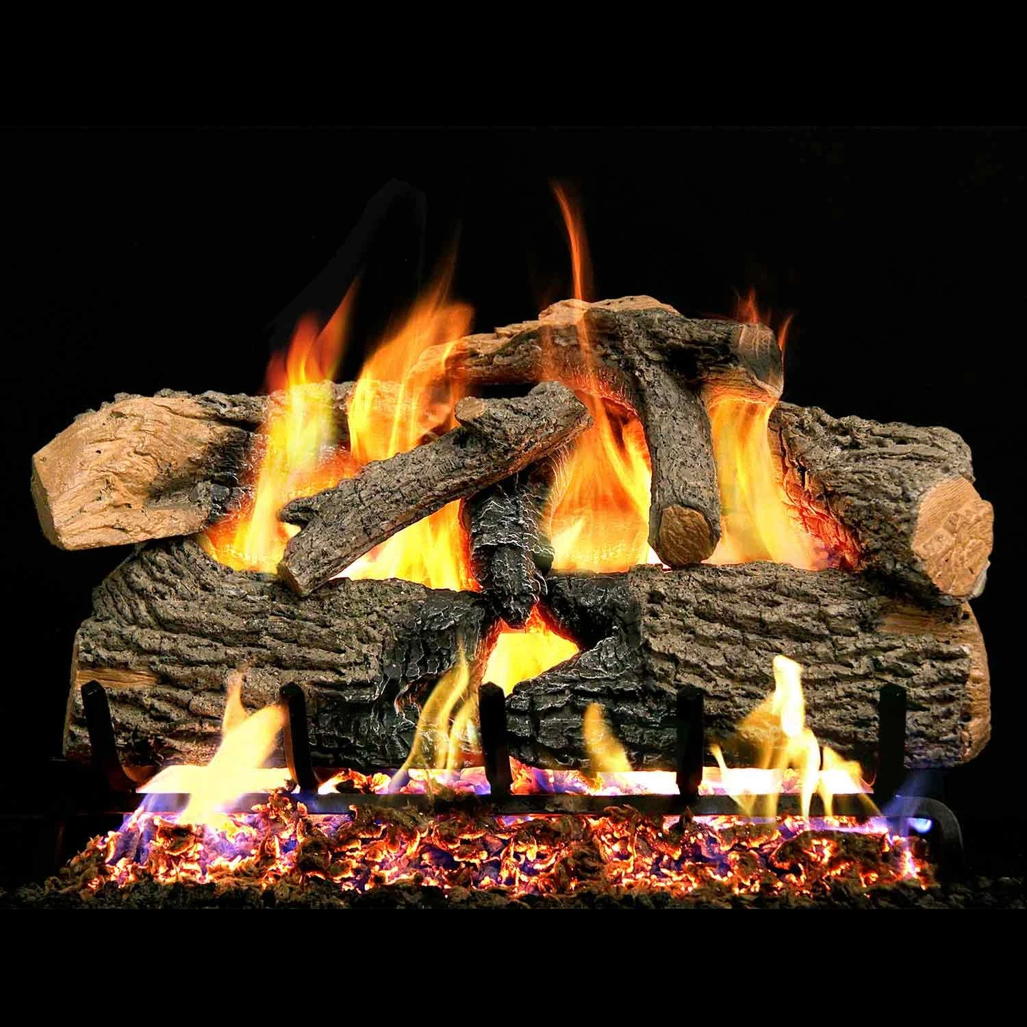 Real Fyre ENO Charred Evergreen Oak Vented Gas Log Set