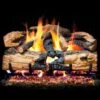 Real Fyre ENS Charred Evergreen Split Oak Vented Gas Log Set, Stainless Steel, ANSI Certified