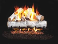 Real Fyre W White Birch Vented Gas Log Set