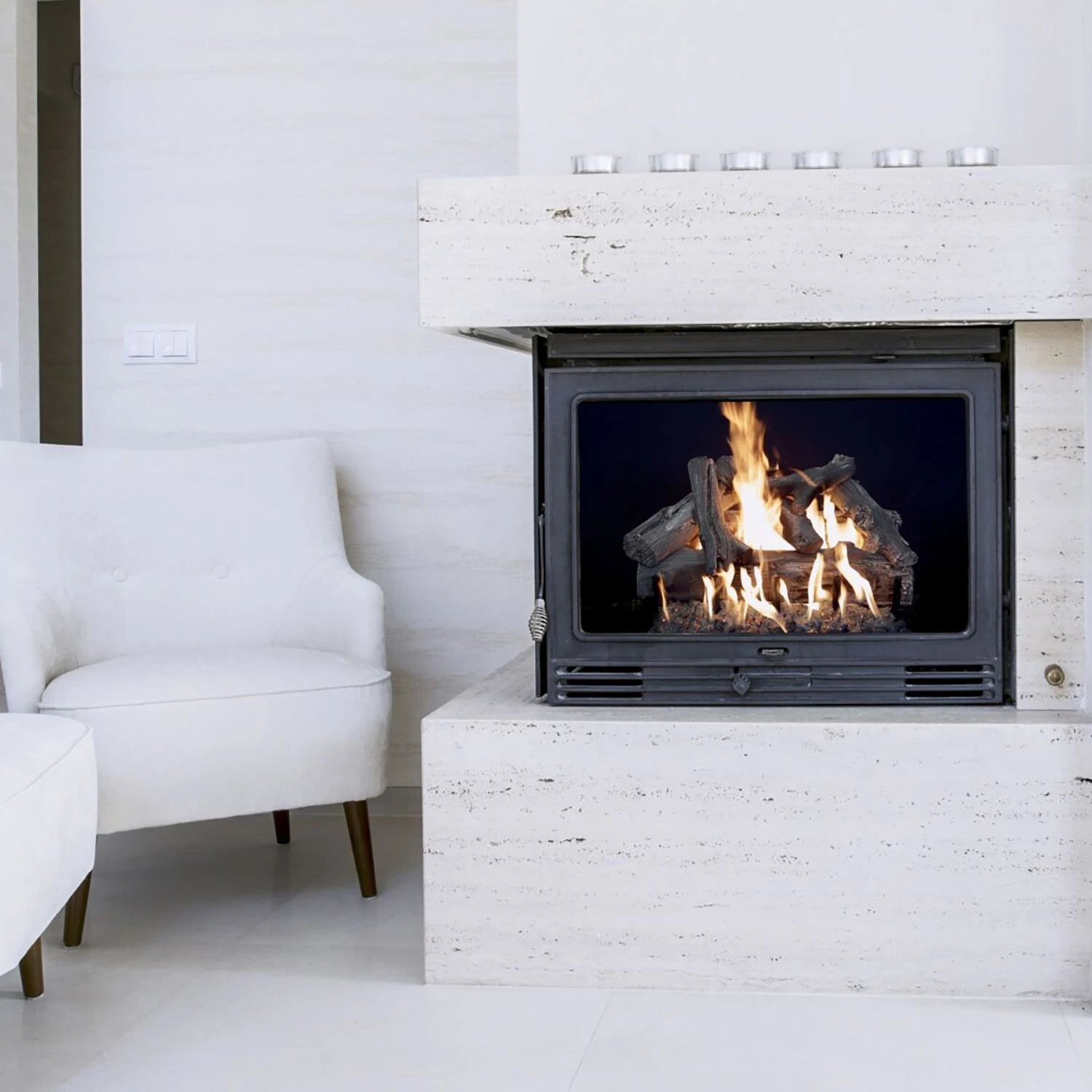 Grand Canyon Western Driftwood Vented Gas Log Set With ANSI Burner - Image 2